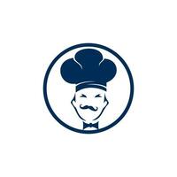 création de logo vectoriel de chef. concept de logo de cuisine et de restaurant.