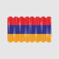vecteur de brosse drapeau arménie. conception de vecteur de brosse drapeau national