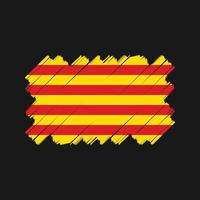 conception de vecteur de drapeau de catalogne. drapeau national