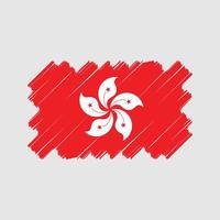 conception de vecteur de drapeau de hong kong. drapeau national