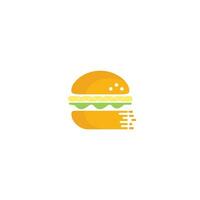 création de logo vectoriel de hamburger. icône de signe de restauration rapide burger.