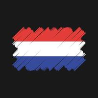 conception vectorielle du drapeau néerlandais. drapeau national vecteur