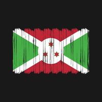 vecteur de brosse drapeau burundi. conception de vecteur de brosse drapeau national
