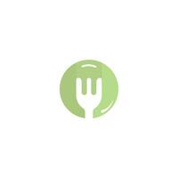 création de logo vectoriel alimentaire. concept de logo alimentaire icône fourche. notion de restauration.