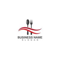 fourchette, couteau et cuillère icône logo vector template.design pour restaurant.