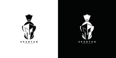 vecteur de conception de logo spartiate avec concept moderne et créatif