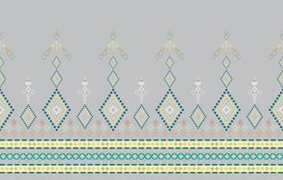 motif géométrique abstrait, motif oriental ethnique géométrique traditionnel, conception de papier peint, tissu, rideau, tapis, vêtements, batik, emballage, illustration vectorielle géométrique, style de broderie. vecteur