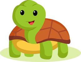 illustration de conception de personnage de tortue vecteur