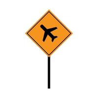 panneau de signalisation de l'aéroport vecteur