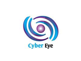 logo cyber-oeil vecteur