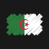 conception vectorielle du drapeau algérien. drapeau national vecteur