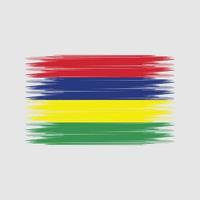 brosse drapeau maurice. drapeau national vecteur