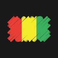 conception de vecteur de drapeau de Guinée. drapeau national