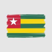 vecteur de drapeau togo. vecteur de drapeau national