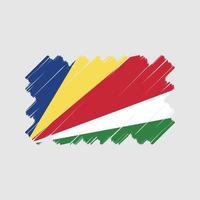 conception vectorielle du drapeau des seychelles. drapeau national vecteur