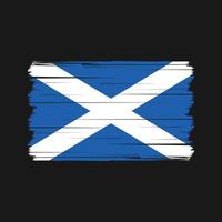 vecteur de drapeau écossais. vecteur de drapeau national