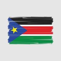 vecteur de drapeau sud-soudan. vecteur de drapeau national