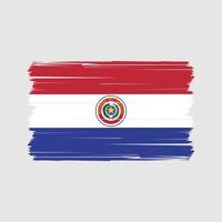 vecteur de drapeau du paraguay. vecteur de drapeau national