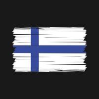 vecteur de drapeau finlandais. vecteur de drapeau national