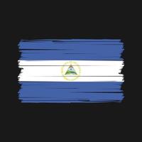 vecteur de drapeau nicaragua. vecteur de drapeau national