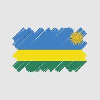 conception de vecteur de drapeau du rwanda. drapeau national