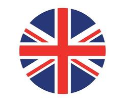 drapeau britannique royaume uni europe nationale emblème icône illustration vectorielle élément de conception abstraite vecteur
