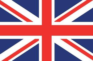 drapeau britannique royaume uni europe nationale emblème icône illustration vectorielle élément de conception abstraite vecteur