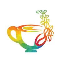 modèle de conception de logo café et café moderne simple. création de concept de logo de café. vecteur