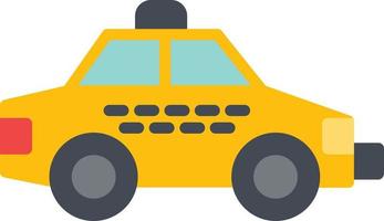 icône plate de taxi vecteur