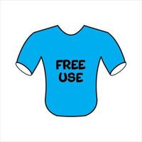 conception simple de t-shirt gratuit vecteur