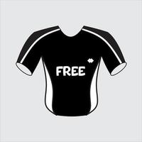 conception simple de t-shirt gratuit vecteur