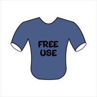 conception simple de t-shirt gratuit vecteur