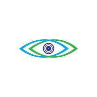 vecteurs de logo de santé de soins oculaires vecteur