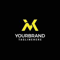 logo mv logo de design de mode mv créatif moderne pour une entreprise vecteur