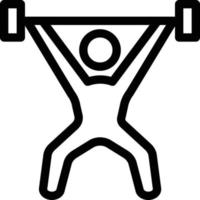 illustration vectorielle de gym sur un fond. symboles de qualité premium. icônes vectorielles pour le concept et la conception graphique. vecteur