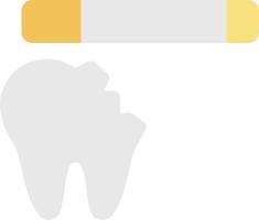 illustration vectorielle de dents sur fond. symboles de qualité premium. icônes vectorielles pour le concept et la conception graphique. vecteur