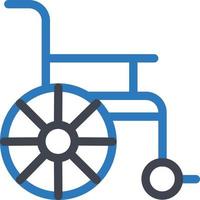 illustration vectorielle en fauteuil roulant sur un fond. symboles de qualité premium. icônes vectorielles pour le concept et la conception graphique. vecteur