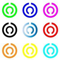 icône modèle symbole logo technologie vecteur