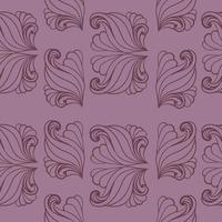 motif cachemire abstrait sans couture, éléments verticaux et horizontaux sur fond violet vecteur