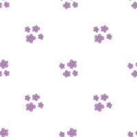 motif floral vectorielle continue avec des fleurs. flore printanière. style enfant simple dessiné à la main. jolie petite pour tissu, textile, papier peint. papier numérique sur fond blanc vecteur