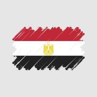 vecteur de drapeau égyptien. drapeau national
