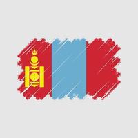 vecteur de drapeau de la Mongolie. drapeau national