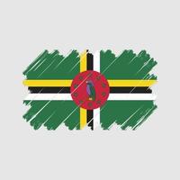 vecteur de drapeau dominique. drapeau national