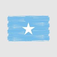 brosse drapeau somalie. drapeau national vecteur
