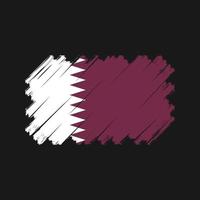 vecteur de drapeau qatar. drapeau national
