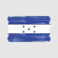 pinceau drapeau honduras. drapeau national vecteur