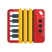 icône de style plat accordéon. illustration vectorielle pour la conception graphique, le site Web, l'application vecteur