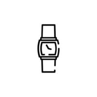 montre, montre-bracelet, horloge, temps pointillé icône vector illustration logo modèle. adapté à de nombreuses fins.