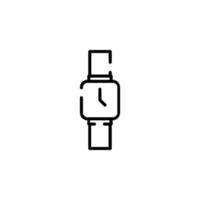 montre, montre-bracelet, horloge, temps pointillé icône vector illustration logo modèle. adapté à de nombreuses fins.
