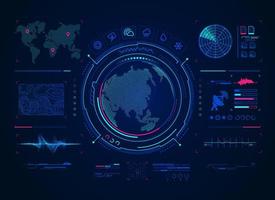 interface de prévision numérique vecteur